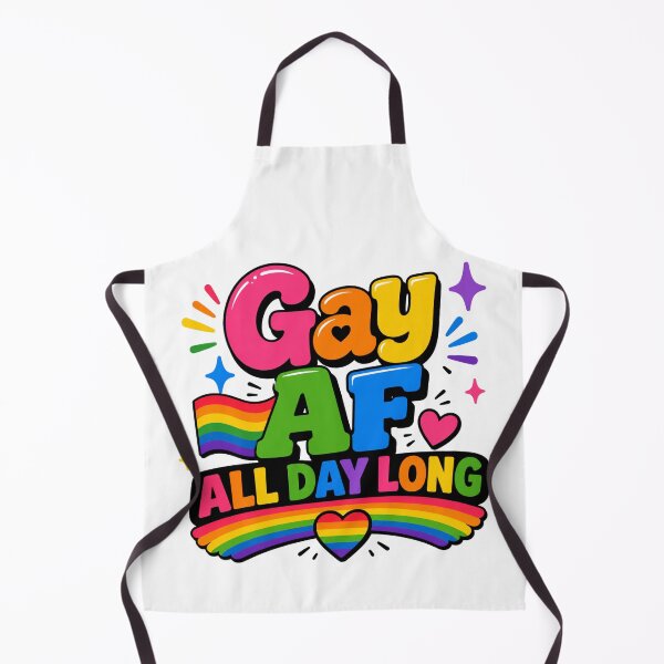 Item preview, Gay AF All Day Long Rainbow Pride LGBTQ+ Design | Funny Queer Pride Retro designed and sold by TheStephanieRome.