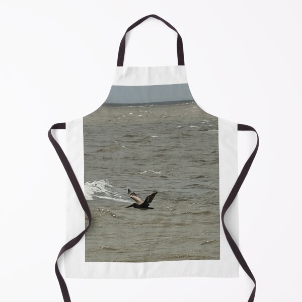 Item preview, Brown Pelican Soaring Above Rough Ocean Waves. designed and sold by Pearls1.