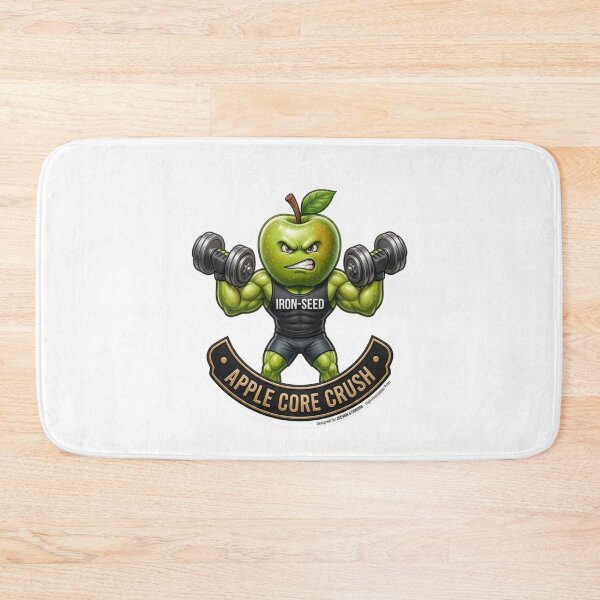 Item preview, Apple Core Crush Funny Fitness Weightlifting Apple designed and sold by JeevanStickers.