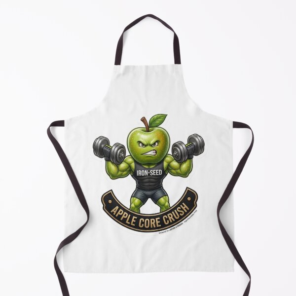 Item preview, Apple Core Crush Funny Fitness Weightlifting Apple designed and sold by JeevanStickers.