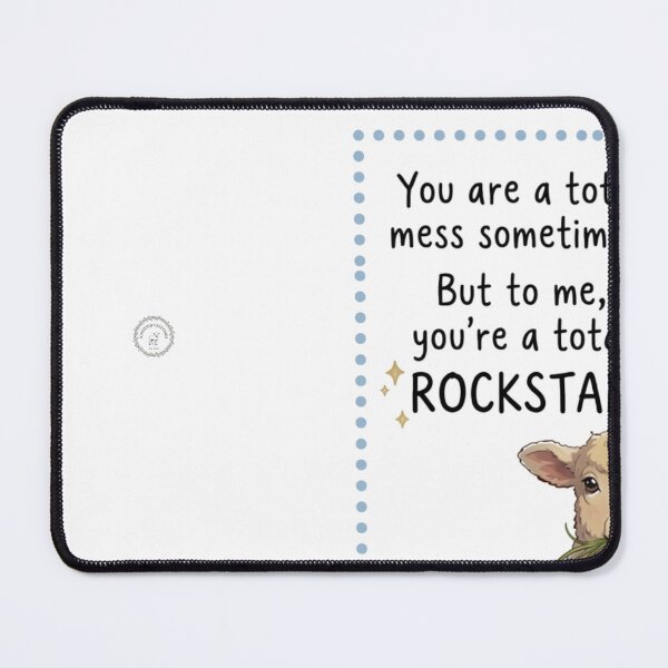 Item preview, Cute Sheep Rockstar Encouragement Card Art designed and sold by YunsCozyCorner.