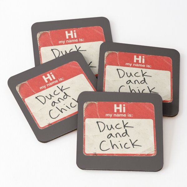 Item preview, Duck and Chick Friends TV Show Fan Art | Joey and Chandler Pet Name Tag Retro designed and sold by TheStephanieRome.