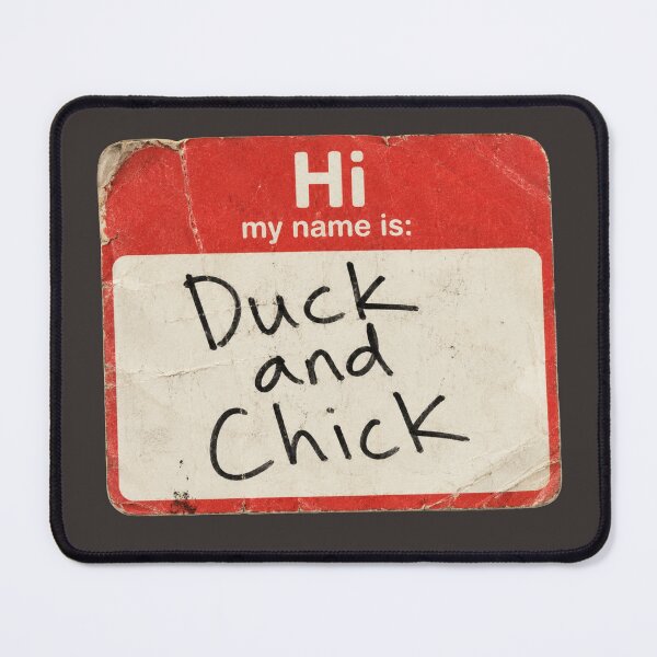 Item preview, Duck and Chick Friends TV Show Fan Art | Joey and Chandler Pet Name Tag Retro designed and sold by TheStephanieRome.