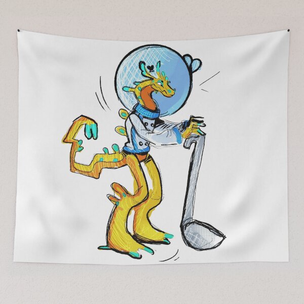 Item preview, Retro Space Reptile Astronaut Vintage Cartoon Streetwear designed and sold by Bassot-Studio.
