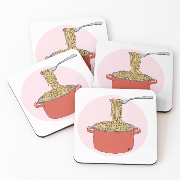 Item preview, Cooking Pasta Kitchen Line Art Print designed and sold by Evil B Creative.