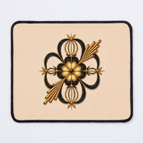 Item preview, Royal Axis Flower Black&Gold - Seal of Success designed and sold by RAIPrintStudio.