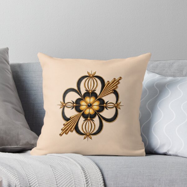 Item preview, Royal Axis Flower Black&Gold - Seal of Success designed and sold by RAIPrintStudio.