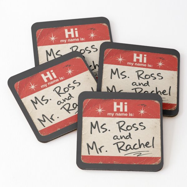 Item preview, Ms. Ross and Mr. Rachel Friends Fan Art Tee – Funny Sitcom Name Tag Design designed and sold by TheStephanieRome.