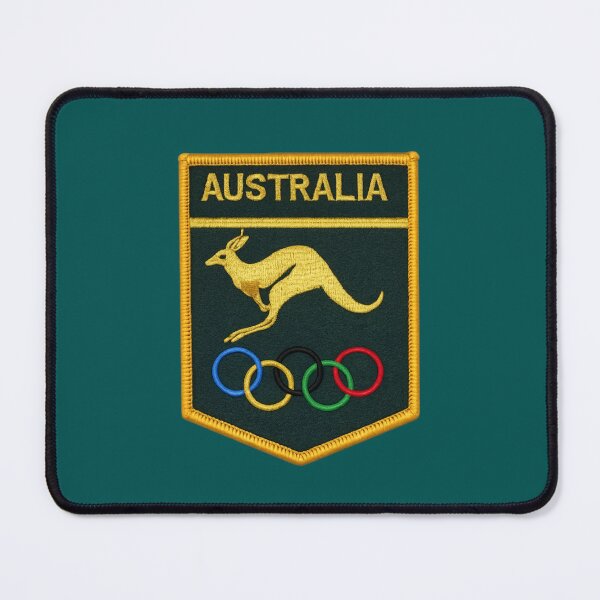 Item preview, Kangaroo badge Australia Olympics 1968 designed and sold by Kangaroo Sun.