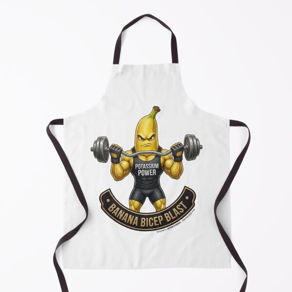 Item preview, Banana Bicep Blast Funny Fitness Weightlifting Banana designed and sold by JeevanStickers.