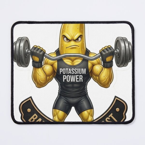 Item preview, Banana Bicep Blast Funny Fitness Weightlifting Banana designed and sold by JeevanStickers.