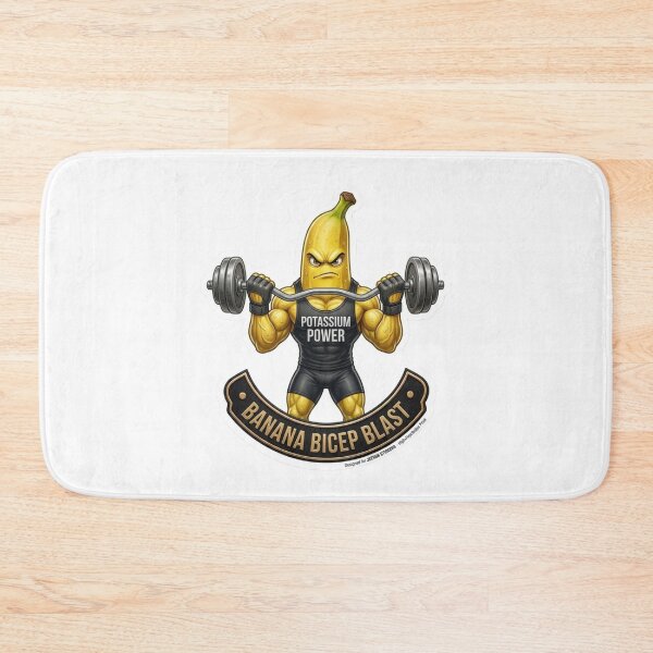 Item preview, Banana Bicep Blast Funny Fitness Weightlifting Banana designed and sold by JeevanStickers.