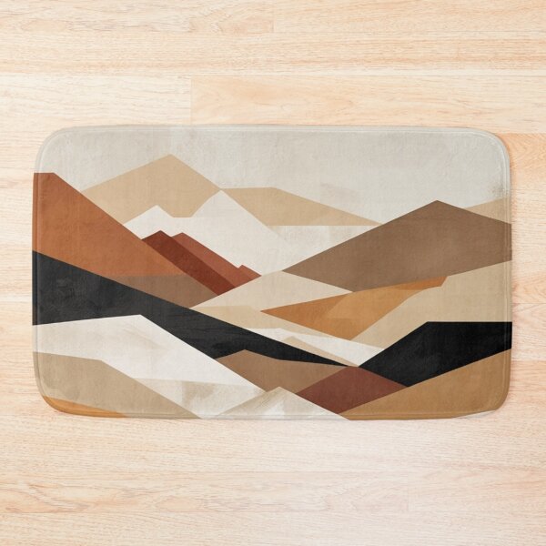Item preview, Cubist Desert Landscape Geometric Dunes Poster designed and sold by EnmarcArt.