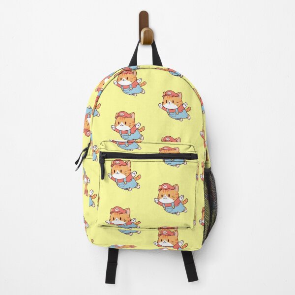 Item preview, Cute Flying Cat in Plumber Outfit designed and sold by CuteKats.