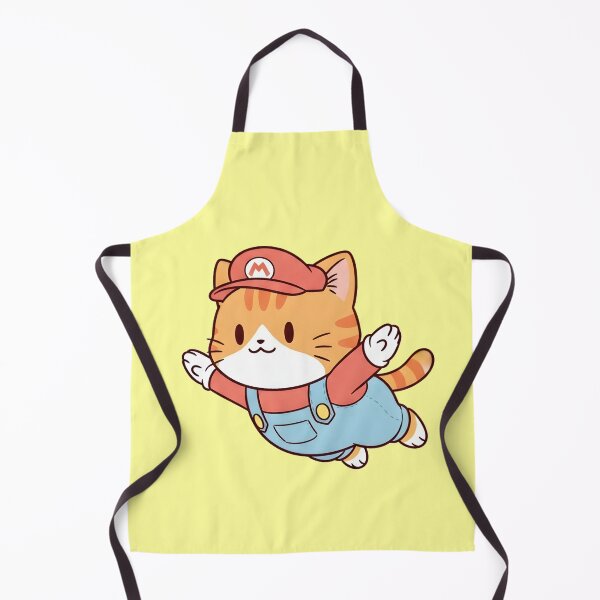 Item preview, Cute Flying Cat in Plumber Outfit designed and sold by CuteKats.