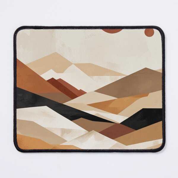 Item preview, Cubist Desert Landscape Geometric Dunes Poster designed and sold by EnmarcArt.