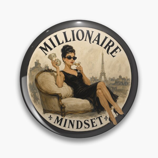 Item preview, Millionaire Mindset Vintage Paris Tee – Luxury Lifestyle Fashion Art designed and sold by TheStephanieRome.