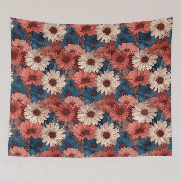 Item preview, Soft Daisy Floral  - Birthday Flower Pattern   - Retirement Gifts for Wife designed and sold by RoyalStarsPatts.