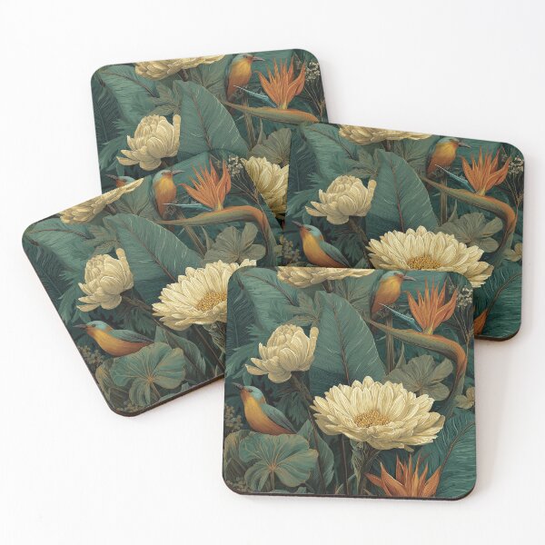 Item preview, Teal & Gold Toucan Botanical designed and sold by Oraibi.