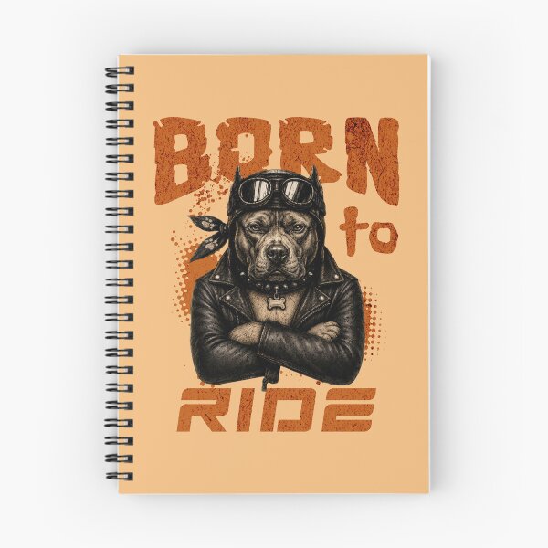 Item preview, Pitbull Biker Design – Born To Ride Funny Motorcycle Pitbull Gift designed and sold by PixelsPaws.