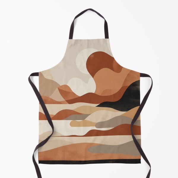 Item preview, Abstract Fluid Waves Sandstorm Boho Print designed and sold by EnmarcArt.