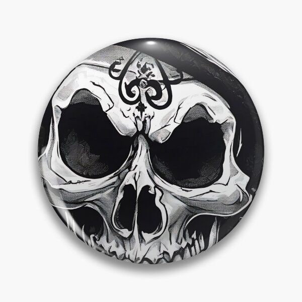 Item preview, Gothic Jester Skull Mad Clown Hat Vintage Engraving designed and sold by DarkOriginArts.