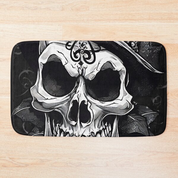 Item preview, Gothic Jester Skull Mad Clown Hat Vintage Engraving designed and sold by DarkOriginArts.