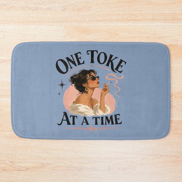 Item preview, One Toke At A Time Retro Smoking Aesthetic Tee – Vintage Chill Girl Art designed and sold by TheStephanieRome.