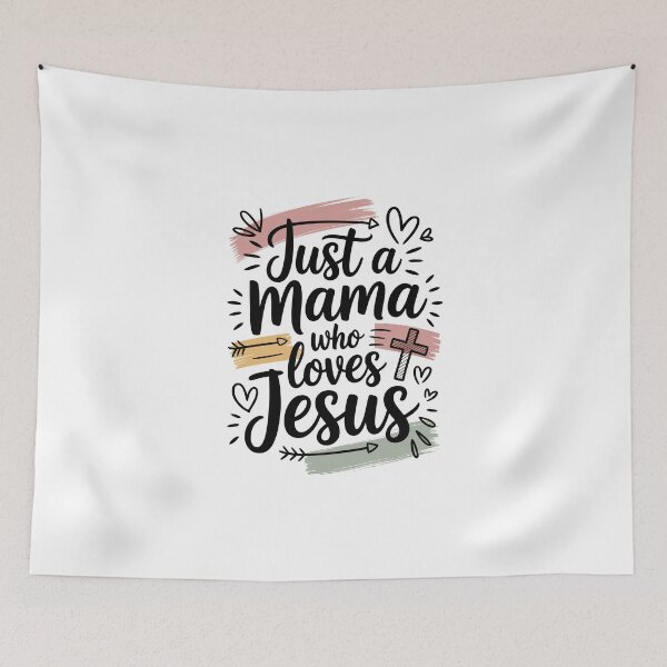 Item preview, Just a Mama Who Loves Jesus designed and sold by jkrphoto.