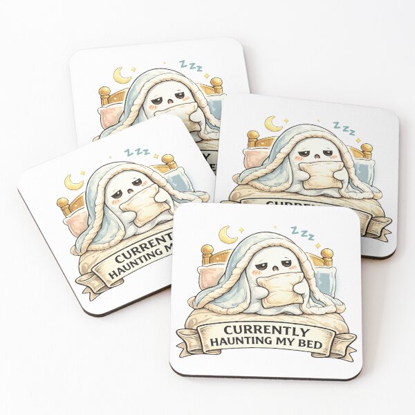 Item preview, Currently Haunting My Bed Funny Ghost - Cute Tired Spooky Sleepy Meme designed and sold by MythoWorldddd.
