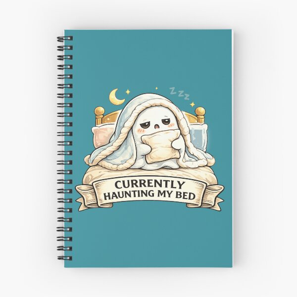 Item preview, Currently Haunting My Bed Funny Ghost - Cute Tired Spooky Sleepy Meme designed and sold by MythoWorldddd.