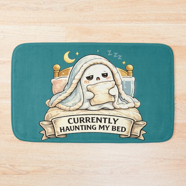 Item preview, Currently Haunting My Bed Funny Ghost - Cute Tired Spooky Sleepy Meme designed and sold by MythoWorldddd.