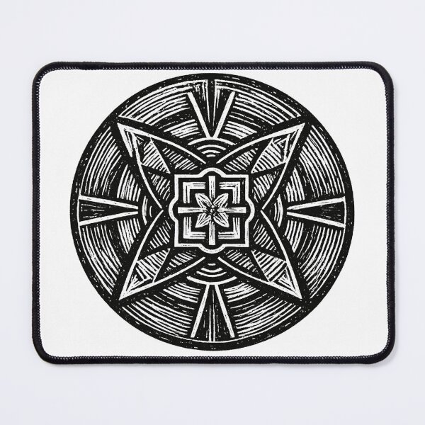 Item preview, Geometric Tribal Sun Mandala Emblem designed and sold by mandali-KA.