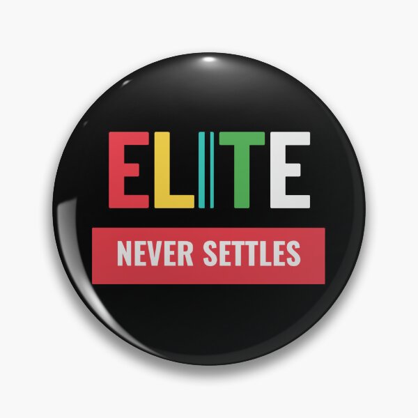 Item preview, Elite Never Settles – Bold Motivational Quote T-Shirt, Colorful Typography Tee, Hustle Shirt, High Standards Gift, Champion Mindset designed and sold by No Excuses .