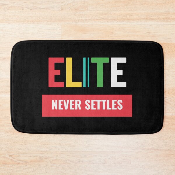 Item preview, Elite Never Settles – Bold Motivational Quote T-Shirt, Colorful Typography Tee, Hustle Shirt, High Standards Gift, Champion Mindset designed and sold by No Excuses .