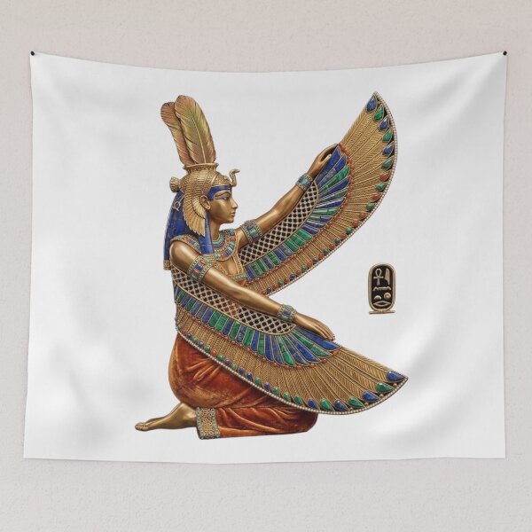 Item preview, Isis Goddess of Ancient Egypt | Sacred Winged Egyptian Mythology Art designed and sold by Queen Cleopatra.