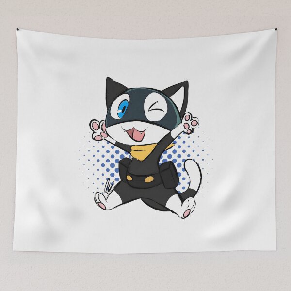 Item preview, Cute Anime Phantom Cat Mascot Design designed and sold by lamiarte.