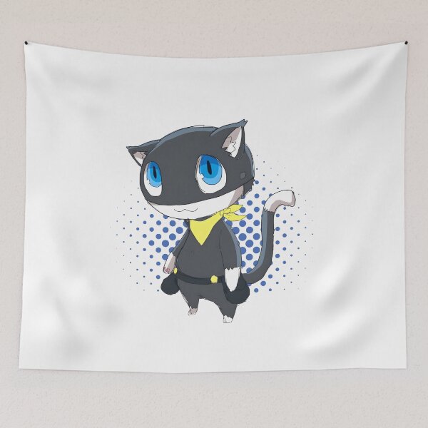 Item preview, Cute Anime Phantom Cat Mascot Design designed and sold by lamiarte.