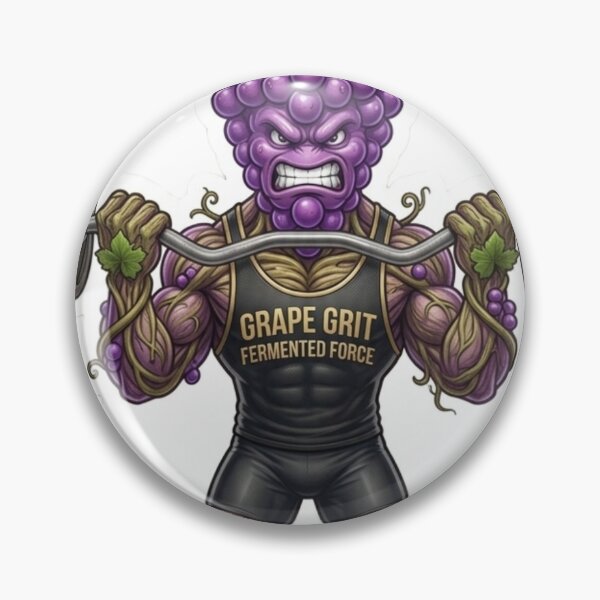Item preview, Grape Grit Funny Fitness Weightlifting Grape designed and sold by JeevanStickers.