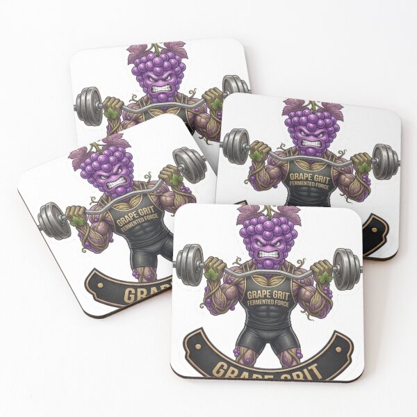 Item preview, Grape Grit Funny Fitness Weightlifting Grape designed and sold by JeevanStickers.