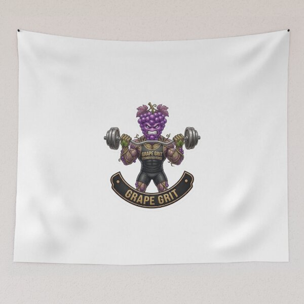 Item preview, Grape Grit Funny Fitness Weightlifting Grape designed and sold by JeevanStickers.