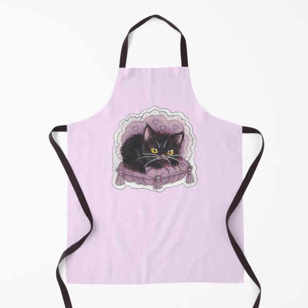 Item preview, Cooshie Kitty — Cute Hand Drawn Gothic Cat Art designed and sold by Darkfully-Done.