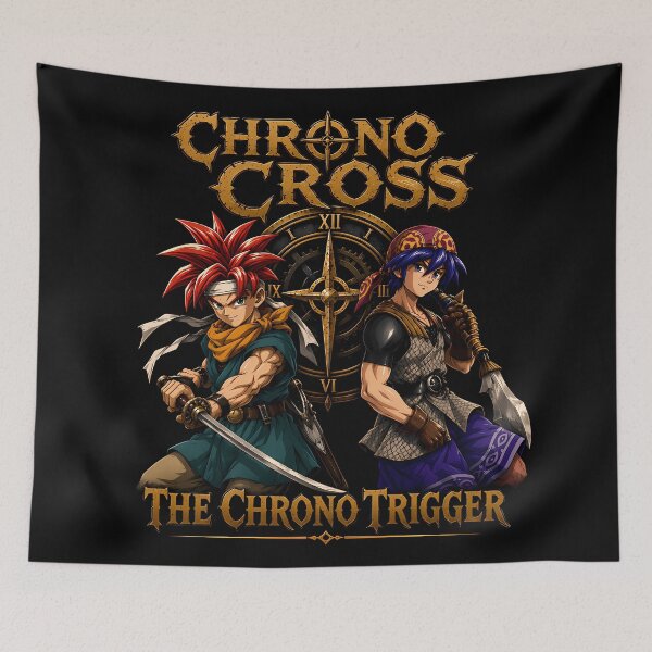Item preview, The Chrono Trigger - Crono & Serge Chrono Cross Retro Aesthetic  Design designed and sold by Trinidesigns123.