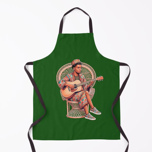 Item preview, African Melodies - Young Man Playing Acoustic Guitar designed and sold by digitalbob60.
