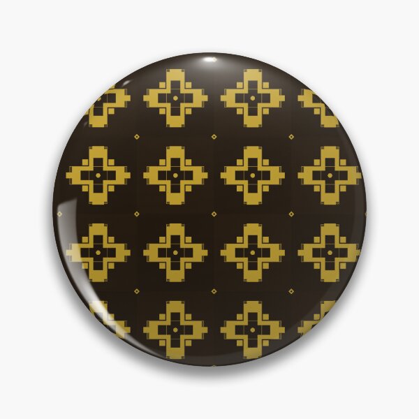 Item preview, Ethiopian Lalibela Cross Gold Stone Dark Pattern Art  designed and sold by AfricanArtHub.