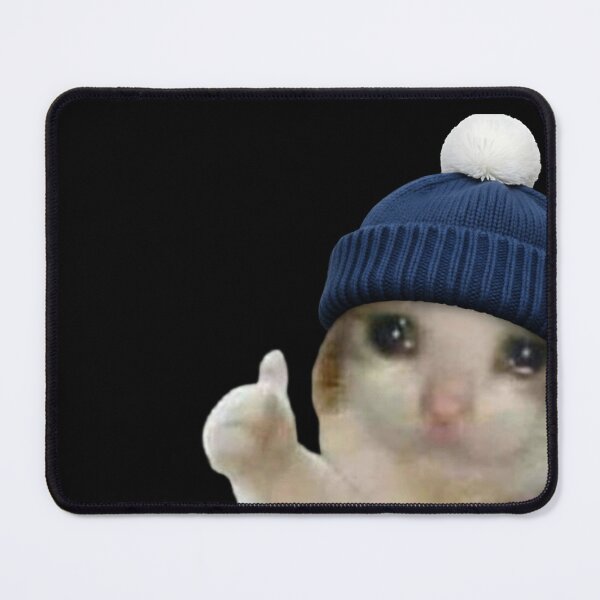 Item preview, Funny Cat Thumbs Up Meme | Cute Winter Cat Design designed and sold by CuteKats.