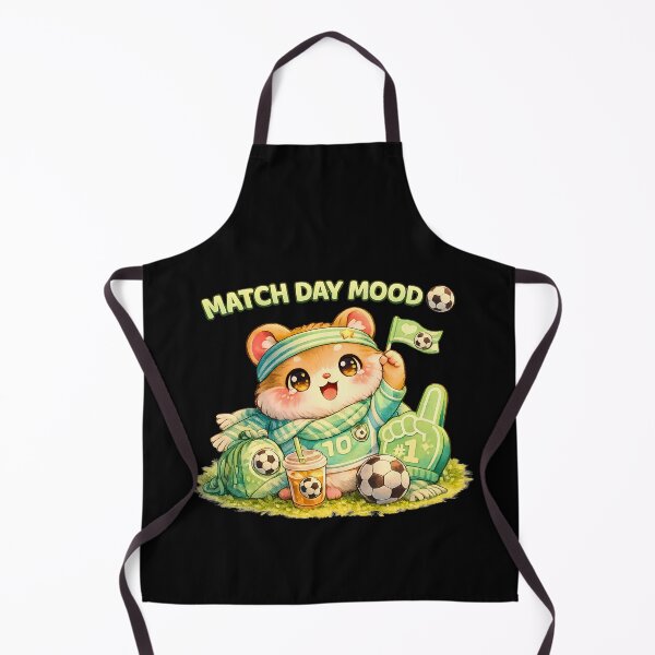 Item preview, MATCH DAY MOOD ⚽ – Cute Kawaii Football Hamster Sticker designed and sold by Pick'n Quick.