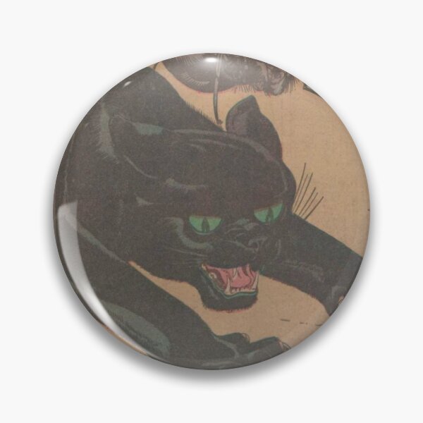 Item preview, Giant Black Panther and Spider Attack – Vintage Sci-Fi Comic Panel designed and sold by Lilith.3x313 Vault.