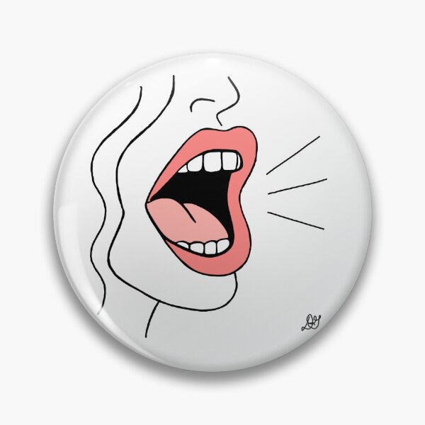 Item preview, Big Mouth Women Voice Line Art designed and sold by Evil B Creative.