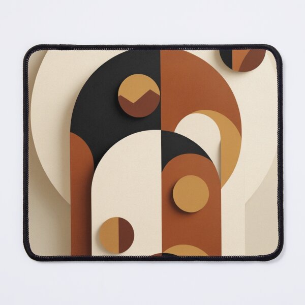 Item preview, Abstract Geometric Arches Bauhaus Style Poster designed and sold by EnmarcArt.